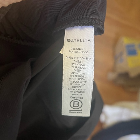 Athleta Women's Black Athletic Tie Waist Trekkie North Skort in Sz 2 - Picture 8 of 9